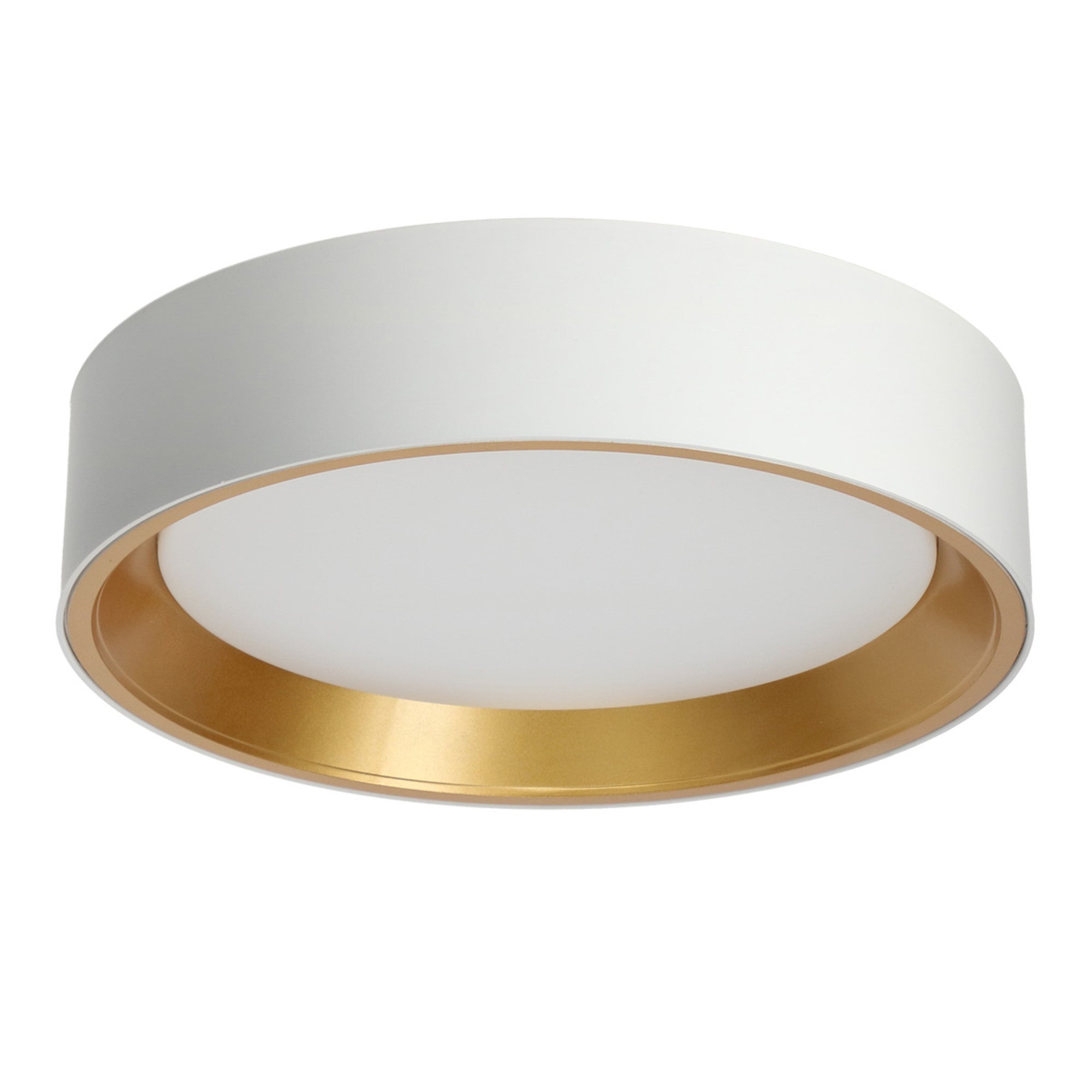 Plafon LED Bento 18W 1000 lm IP20, biały/złoty