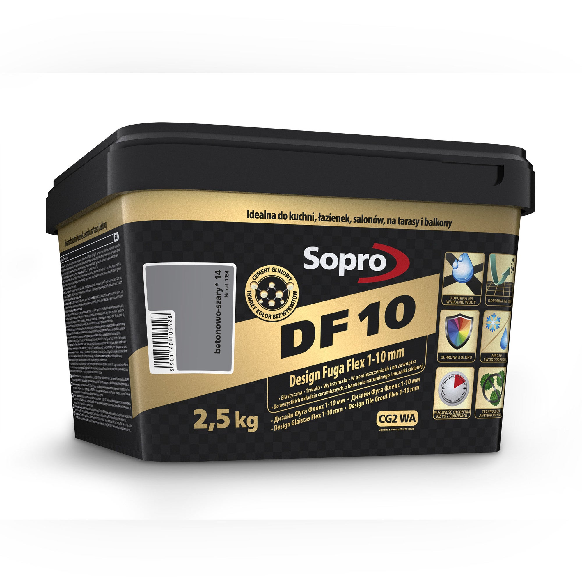 Fuga DF10 Design Flex 14 betonowo-szary 2.5 kg 1