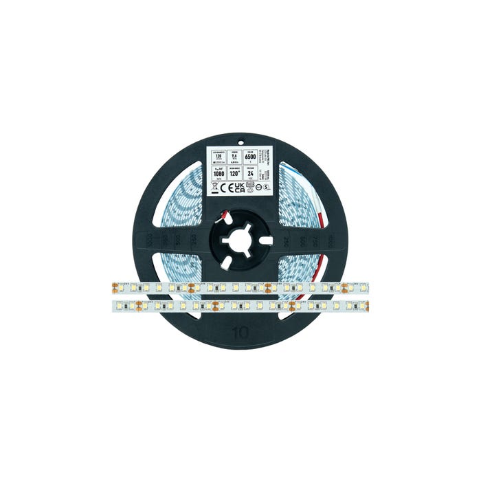Taśma 600 LED 2835 SMD 24V Biały Zimny RA80