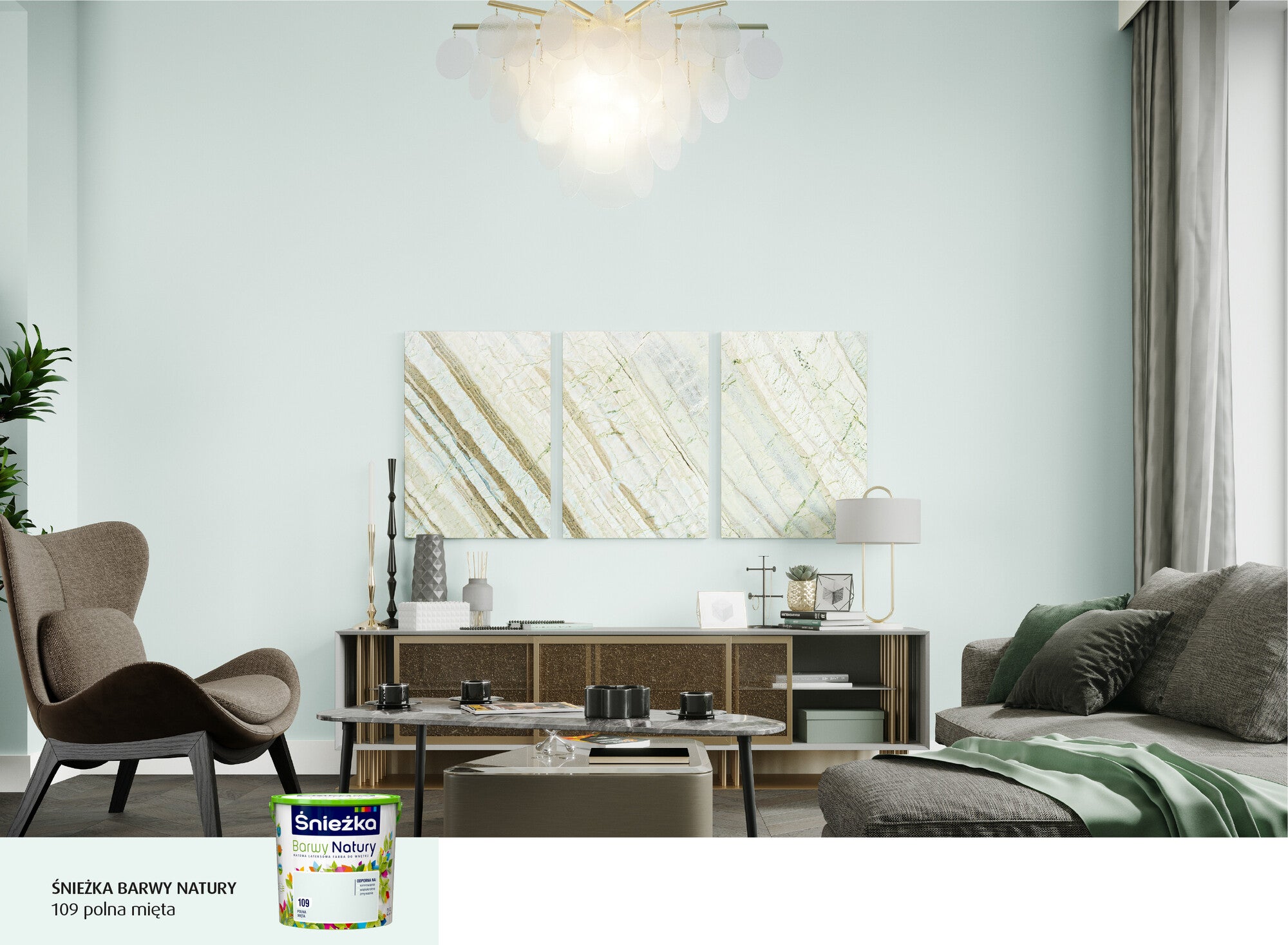 Farba Barwy Natury polna mięta 2,5l 1