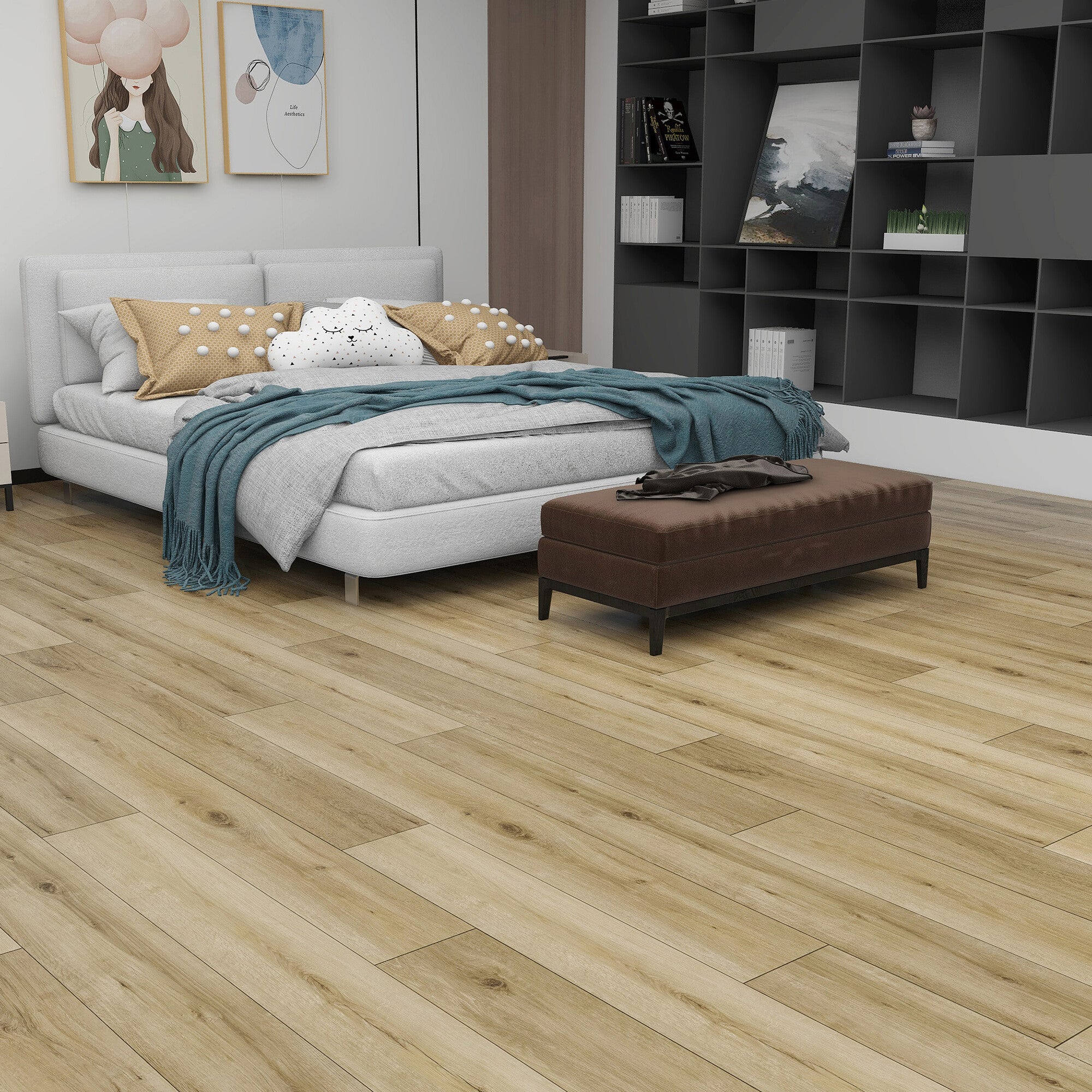 Panel winylowy SPC Dąb Oregon kl.33 4mm op.2,196m2 3