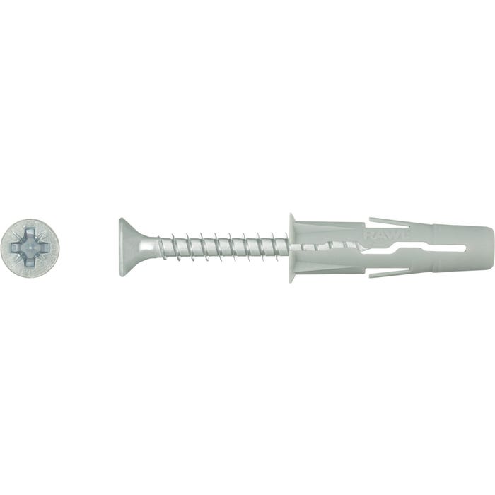 Kołek uniwersalny UNO 10x36 mm z wkrętem (26 szt.)