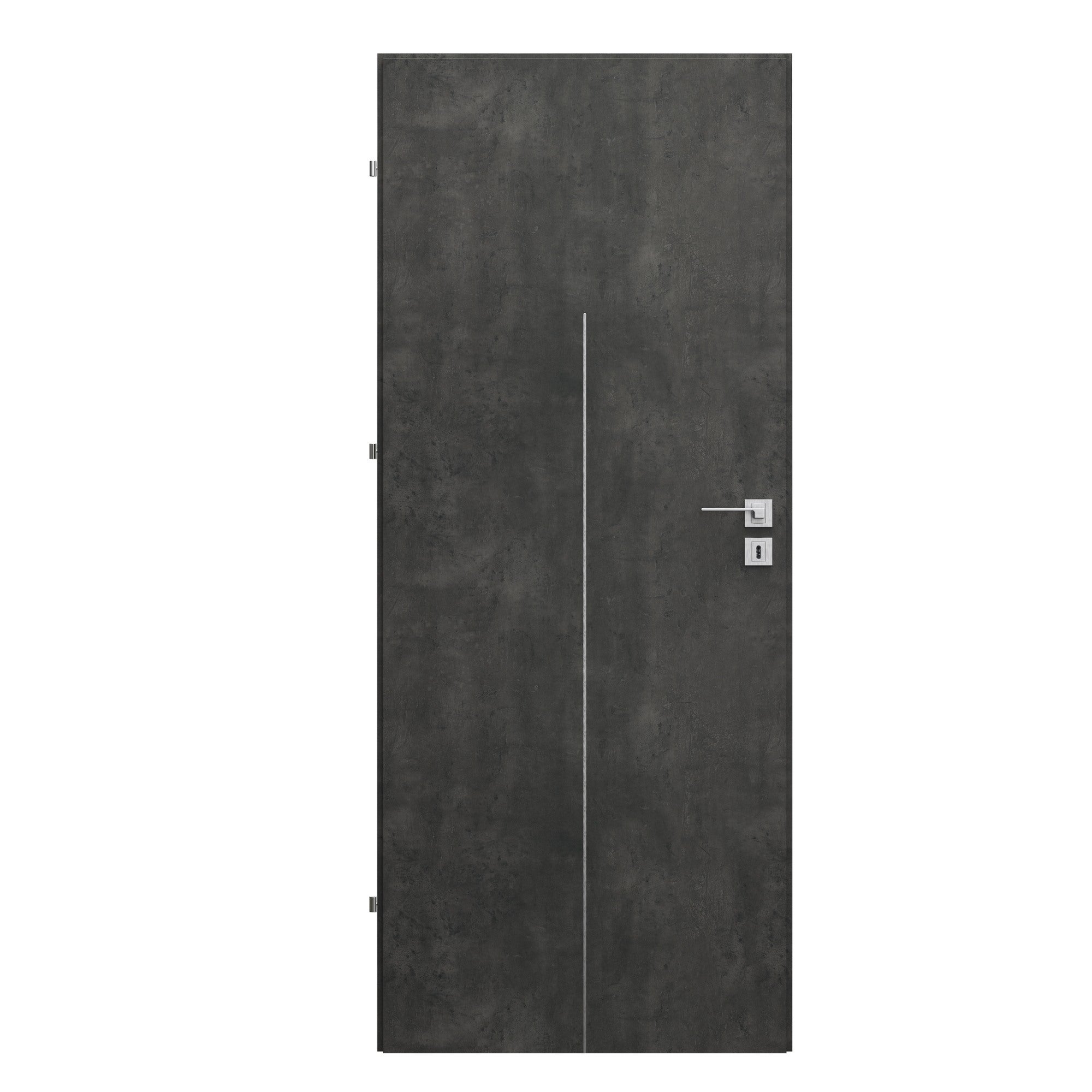Skrzydło pełne Line bezprzylgowe 80 lewe beton