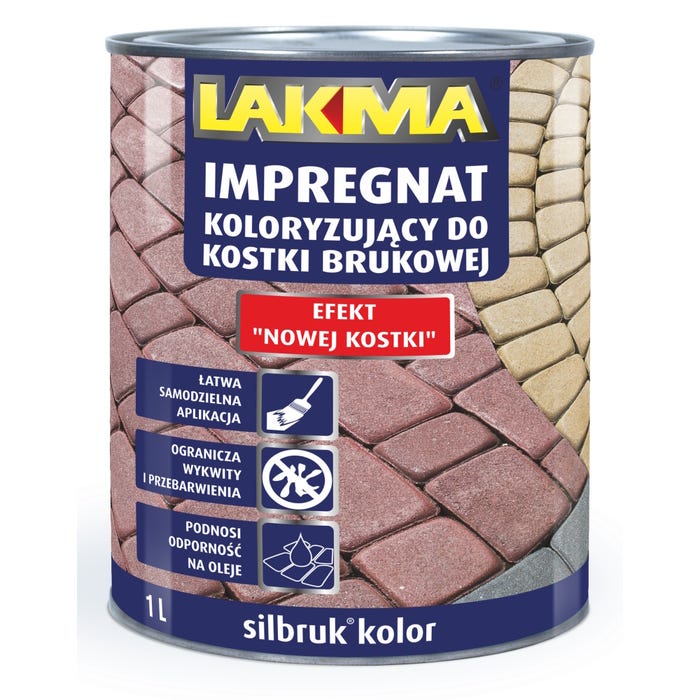Impregnat do kostki brukowej Silbruk brązowy 1l