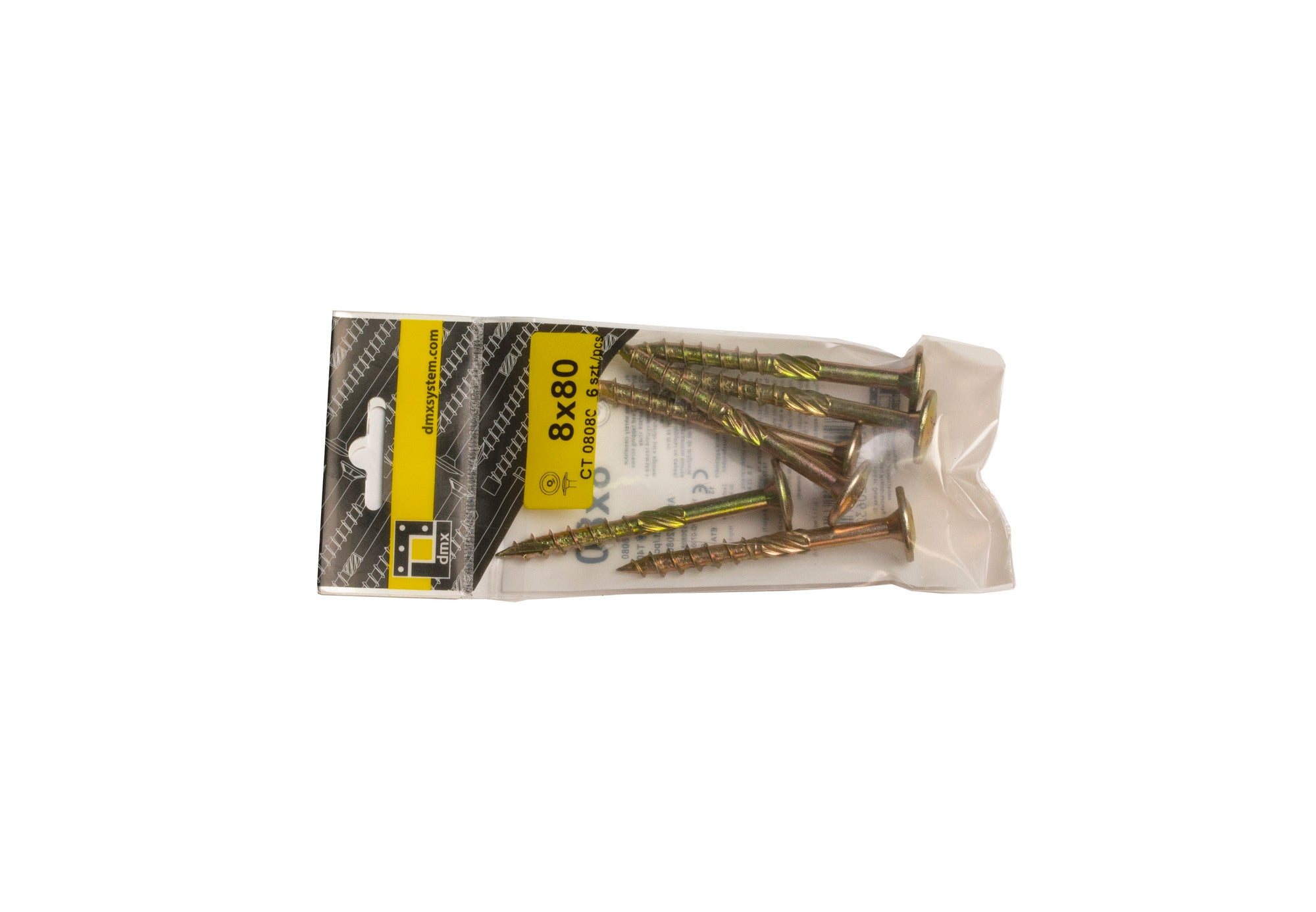 Wkręt do drewna 8x80 mm (6 szt.)