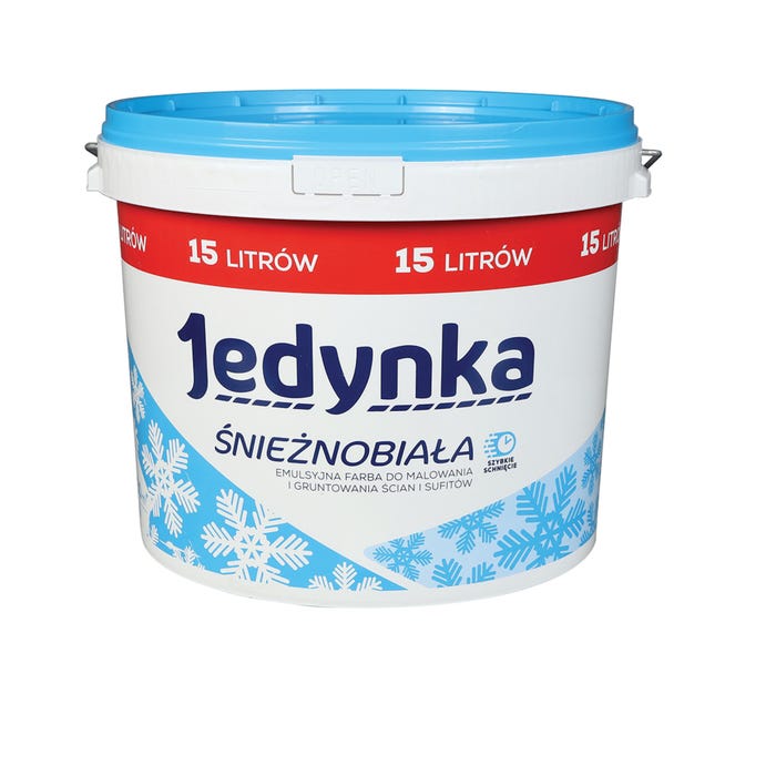 Farba Jedynka Śnieżnobiała biała 15l