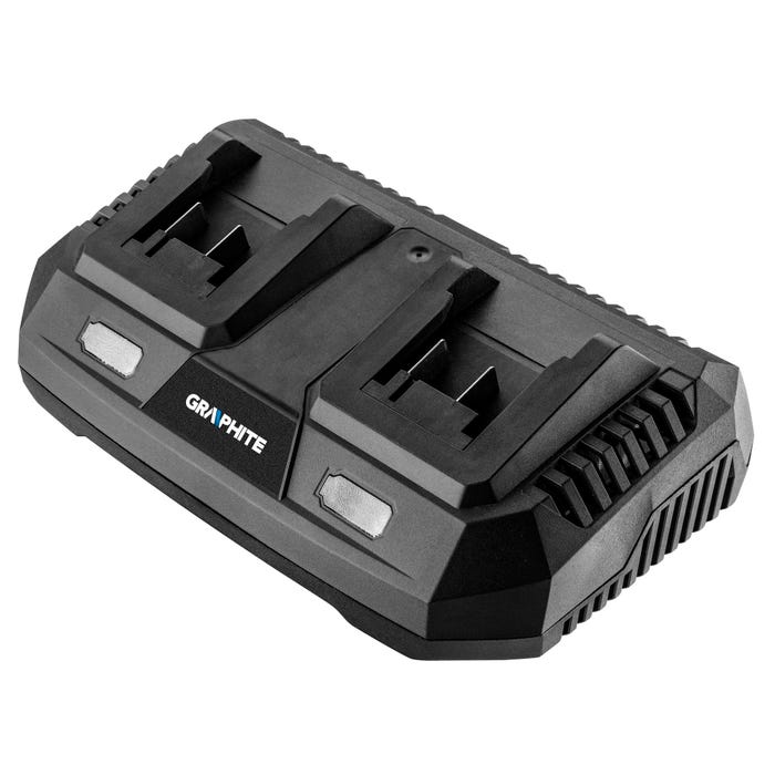 Ładowarka podwójna do akumulatorów Energy+ 58G085 Graphite