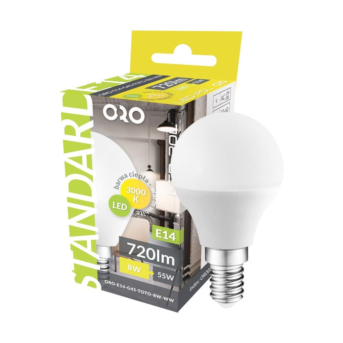 Żarówka LED E14 świeca 8W 900lm 3000K