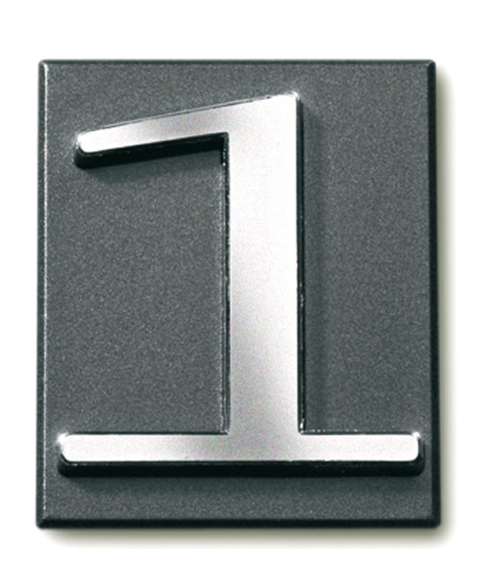 Cyfra 1 samoprzylepna grafit 4x4.7 cm