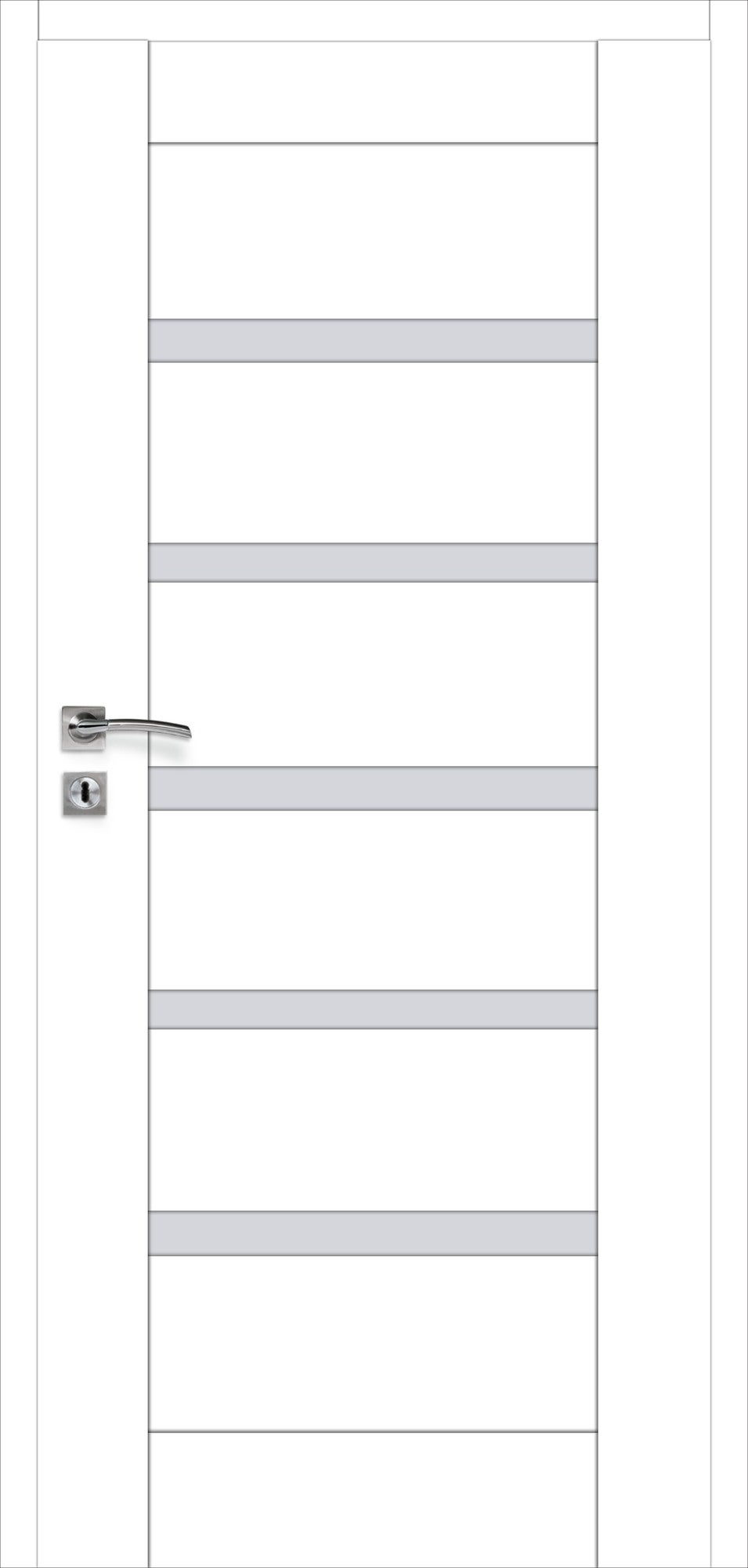 Skrzydło pokojowe Etna bezprzylgowe 70 prawe, białe