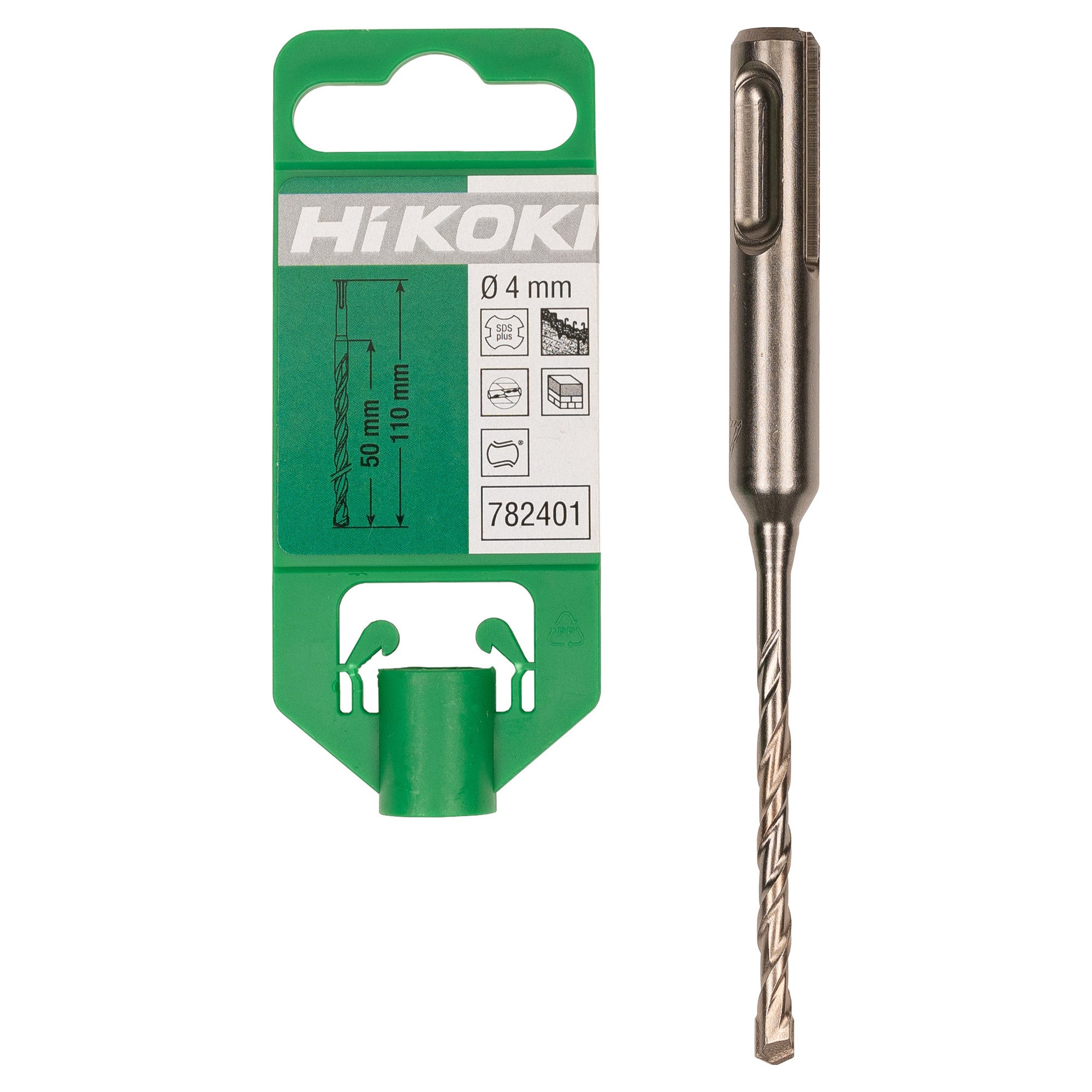 Wiertło do betonu dwuostrzowe SDS-Plus 4x110 mm Hikoki 1