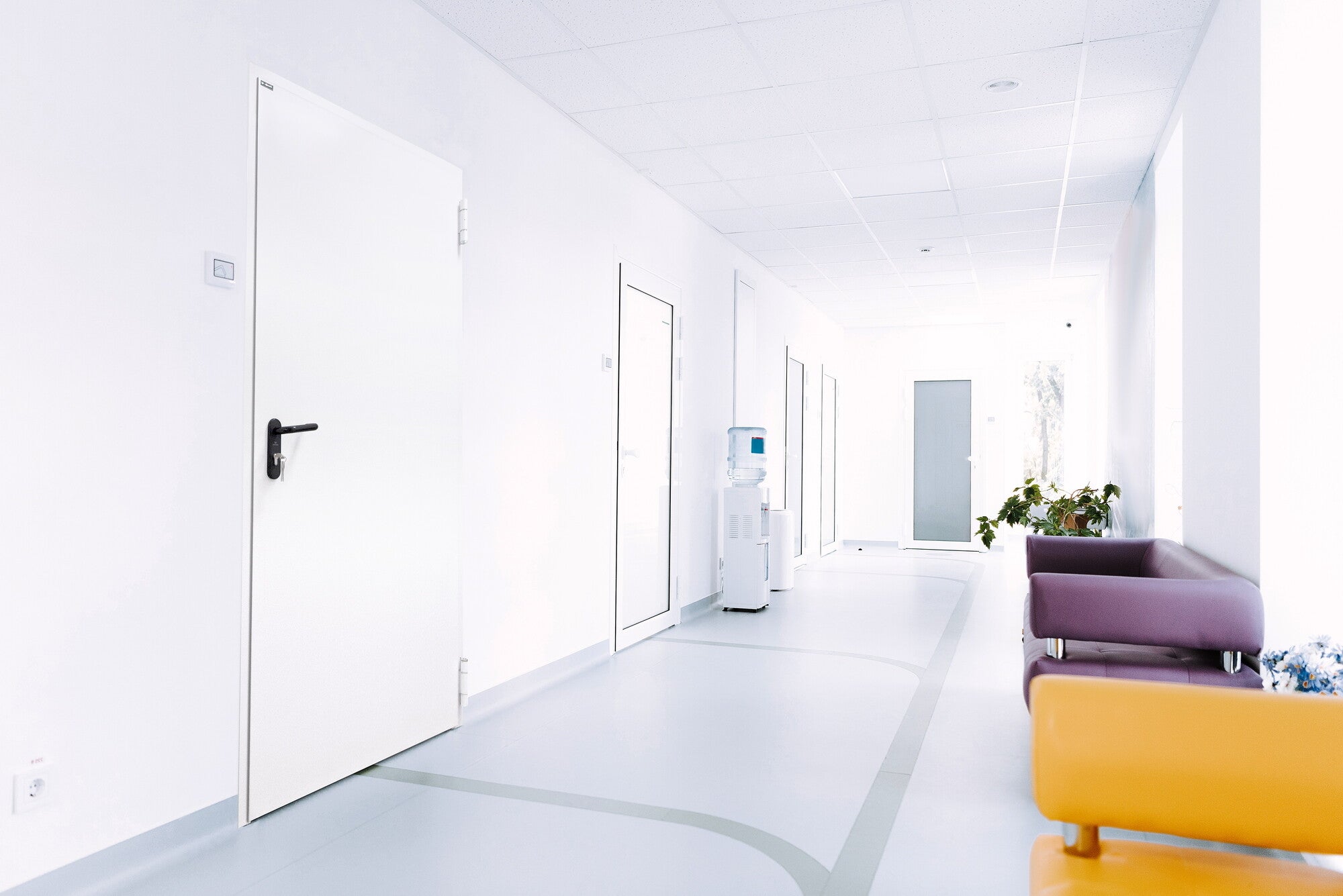 Drzwi techniczne Technical przeciwpożarowe EI60 80 prawe RAL 9016 1