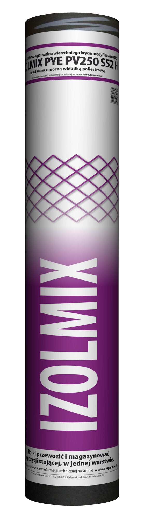 Papa wierzchniego krycia IZOLMIX PYE PV250 S52 H zgrzewalna 7.55 m2 0