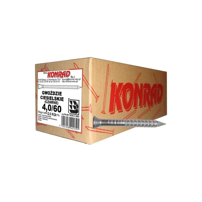 Gwóźdź ciesielski 4.0x60 mm (2.5 kg)