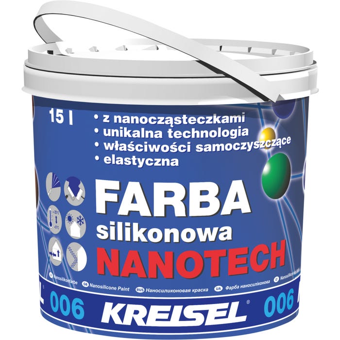 Farba elewacyjna silikonowa Nanotech 15l