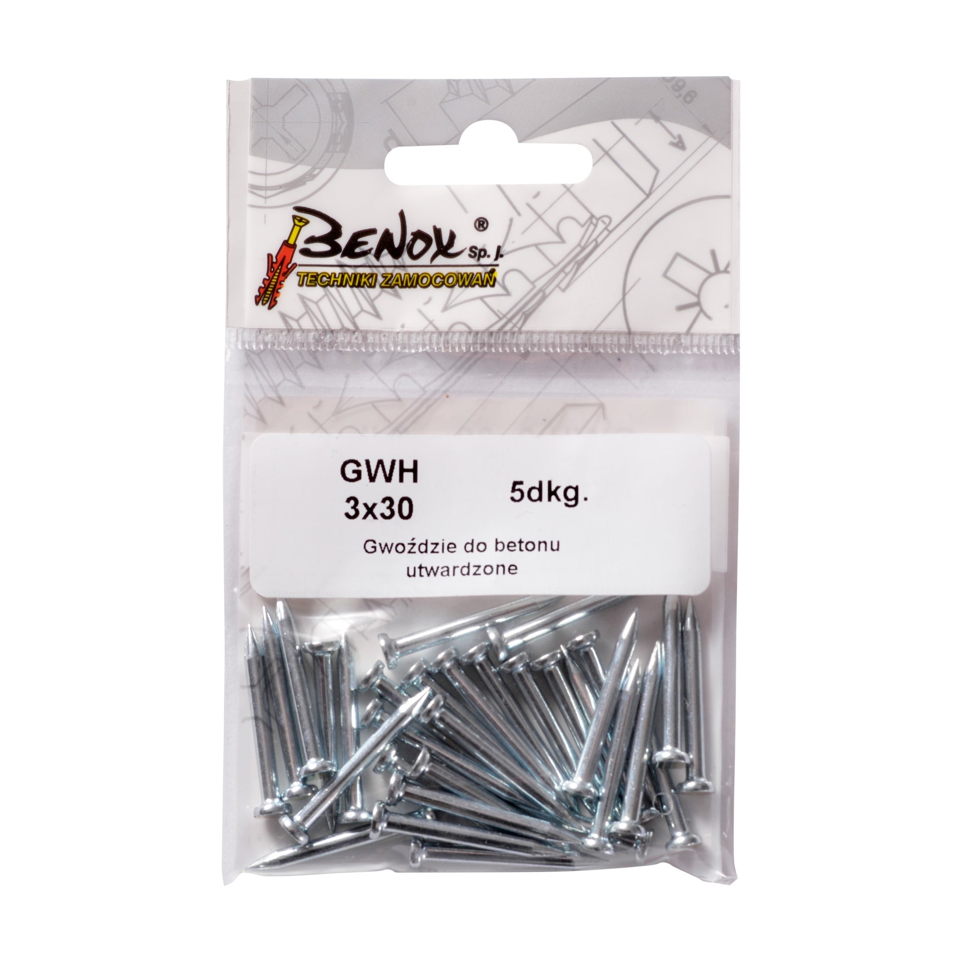 Gwóźdź hartowany 3.0x30 mm (20 szt.) 1