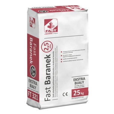Tynk mineralny baranek Fast 2,5mm biały 25kg 