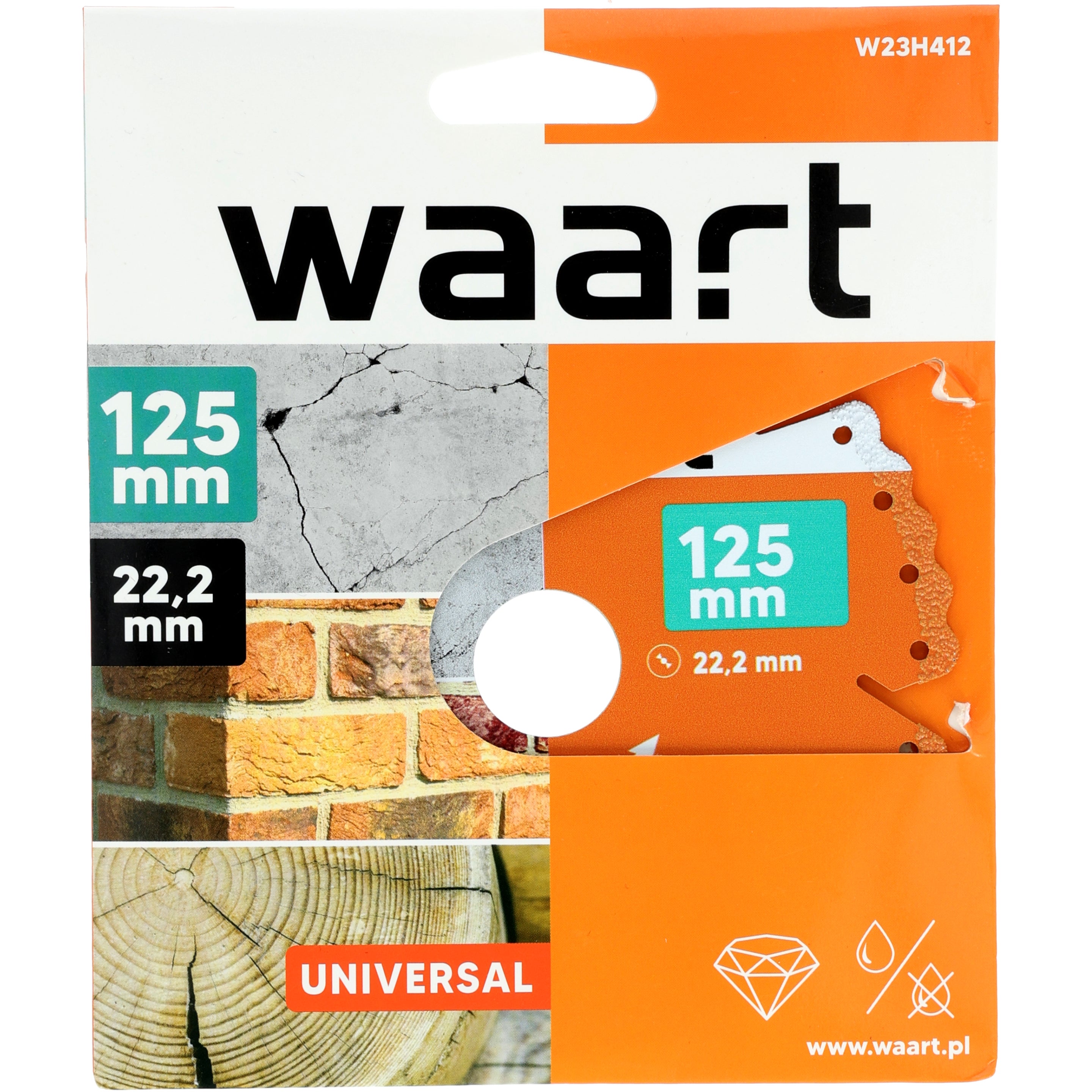 Tarcza diamentowa segmentowa 125x22,2 mm 1