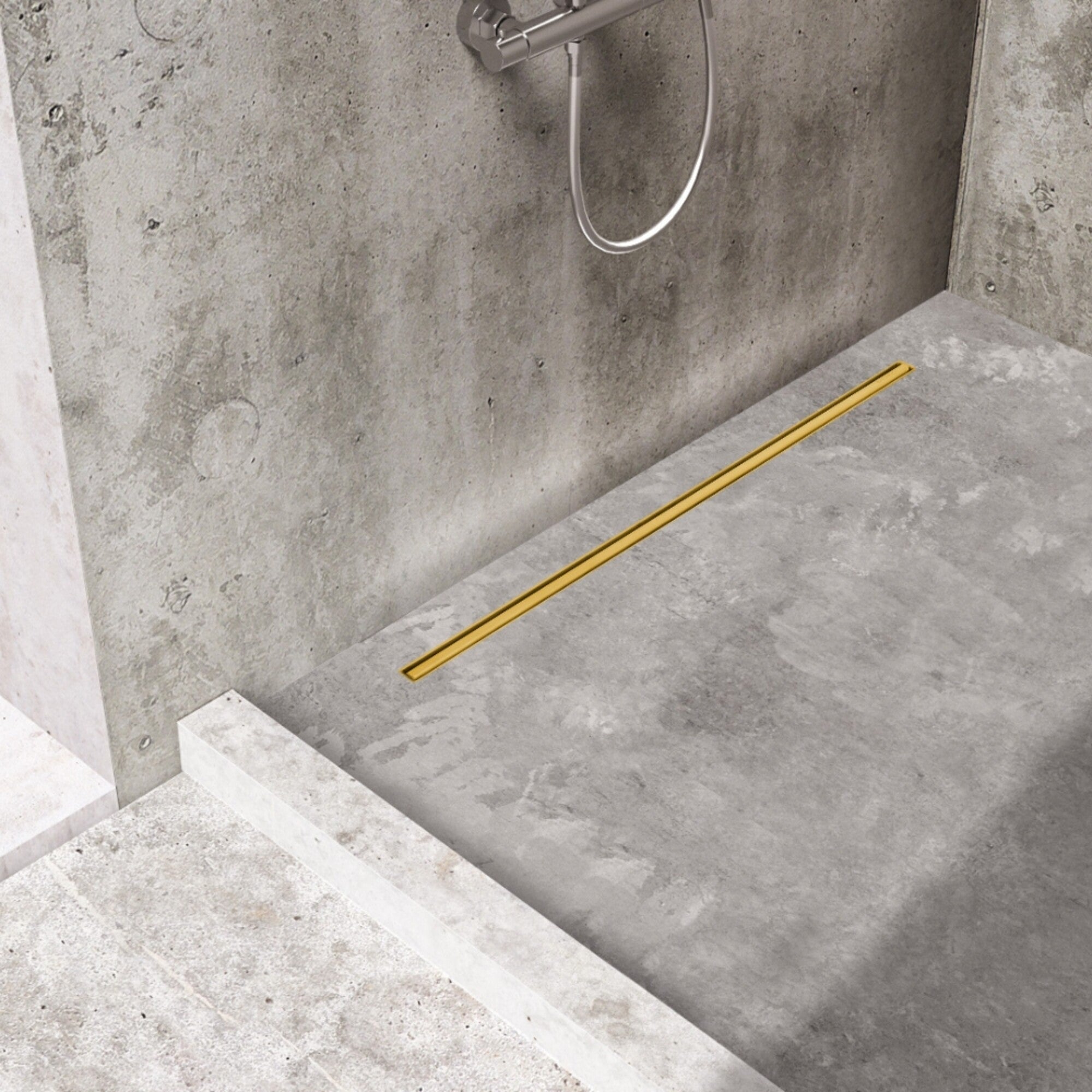 Odpływ liniowy Slim&Low ProLine 800 mm, złoty 1