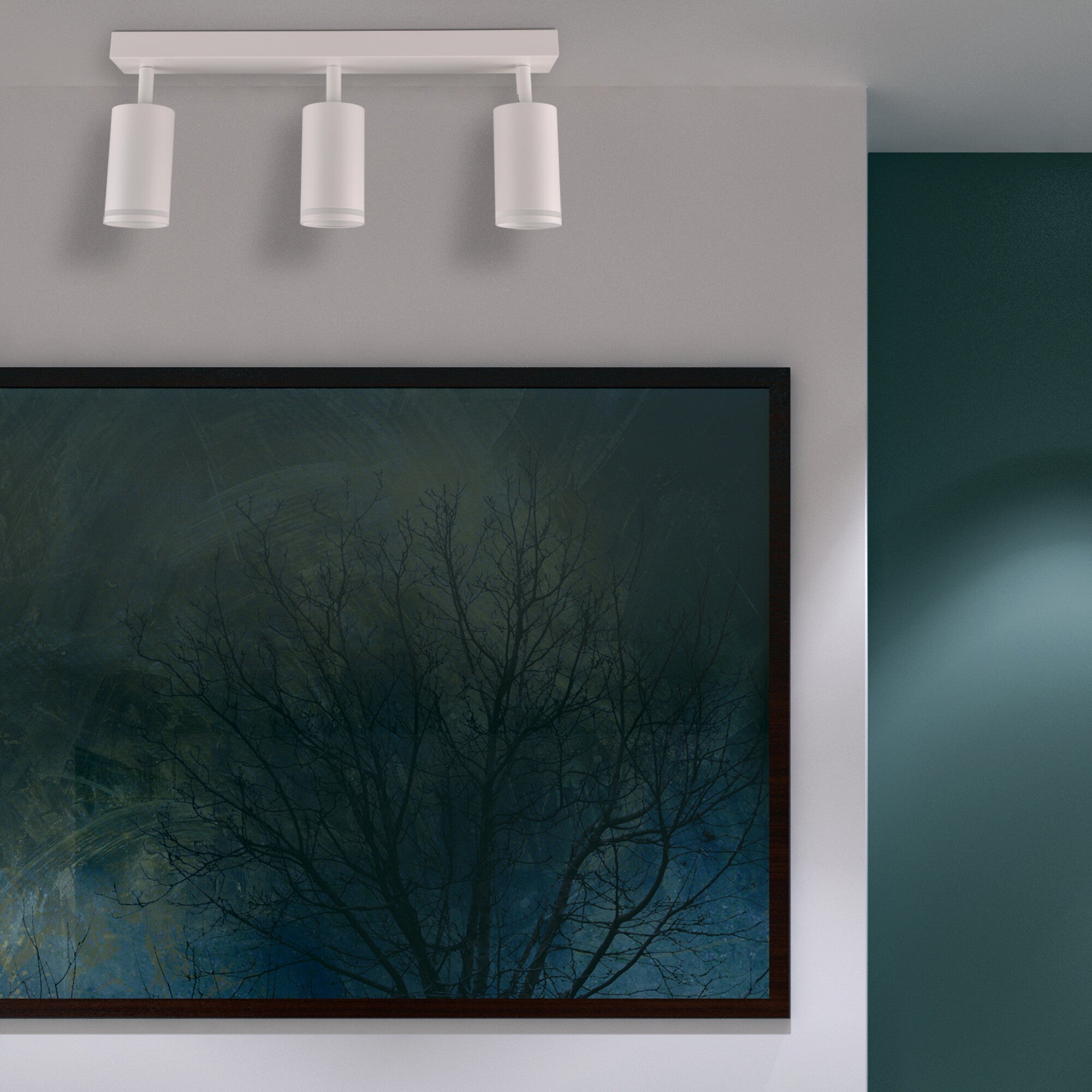 Listwa ścienno-sufitowa Paris 3xGU10 biała 3