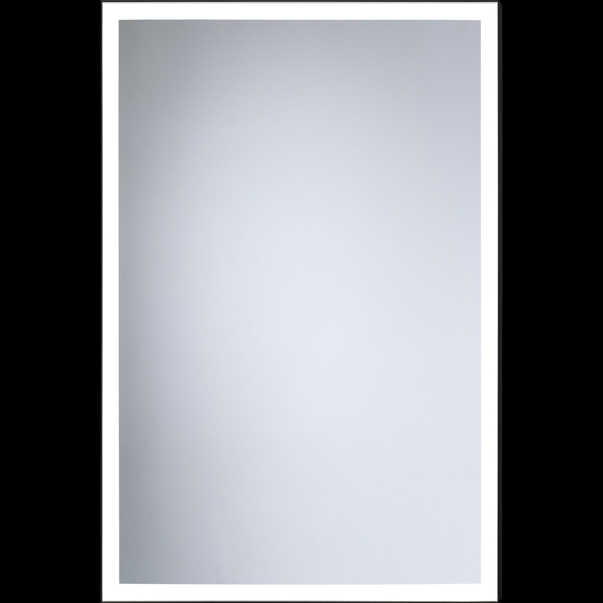 Lustro łazienkowe z oświetleniem Dubiel Vitrum Solid Black 60 x 80 cm