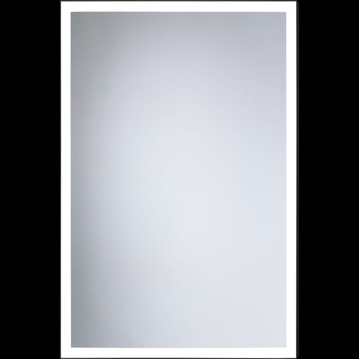 Lustro łazienkowe z oświetlniem Dubiel Vitrum Solid Black 60x80 cm