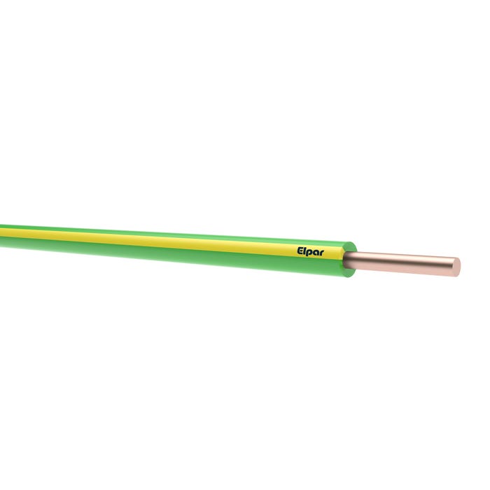 Przewód H07V-U(DY) 2,5mm2 żółto-zielony drut 1m