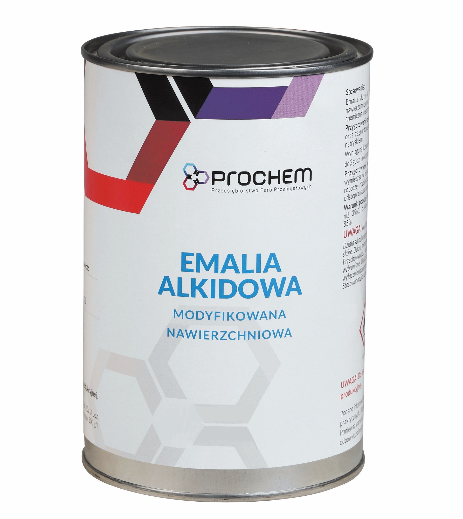 Emalia alkidowa ogólnego stosowania półpołysk czarna 20l 0