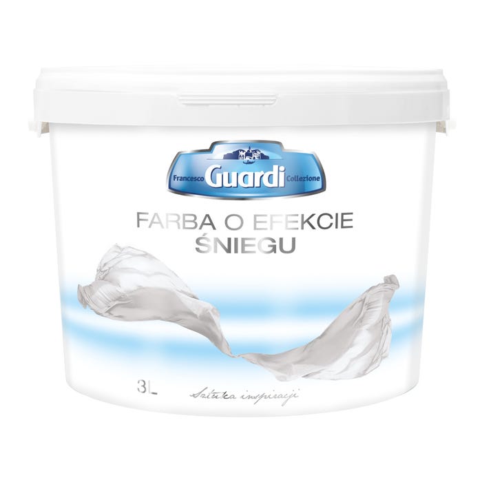 Farba o efekcie śniegu F. Guardi, mieniący srebrny 1,5 l