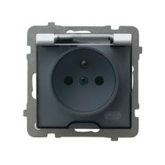 Ospel As biały gniazdo pojedyncze z uziemieniem IP44 0