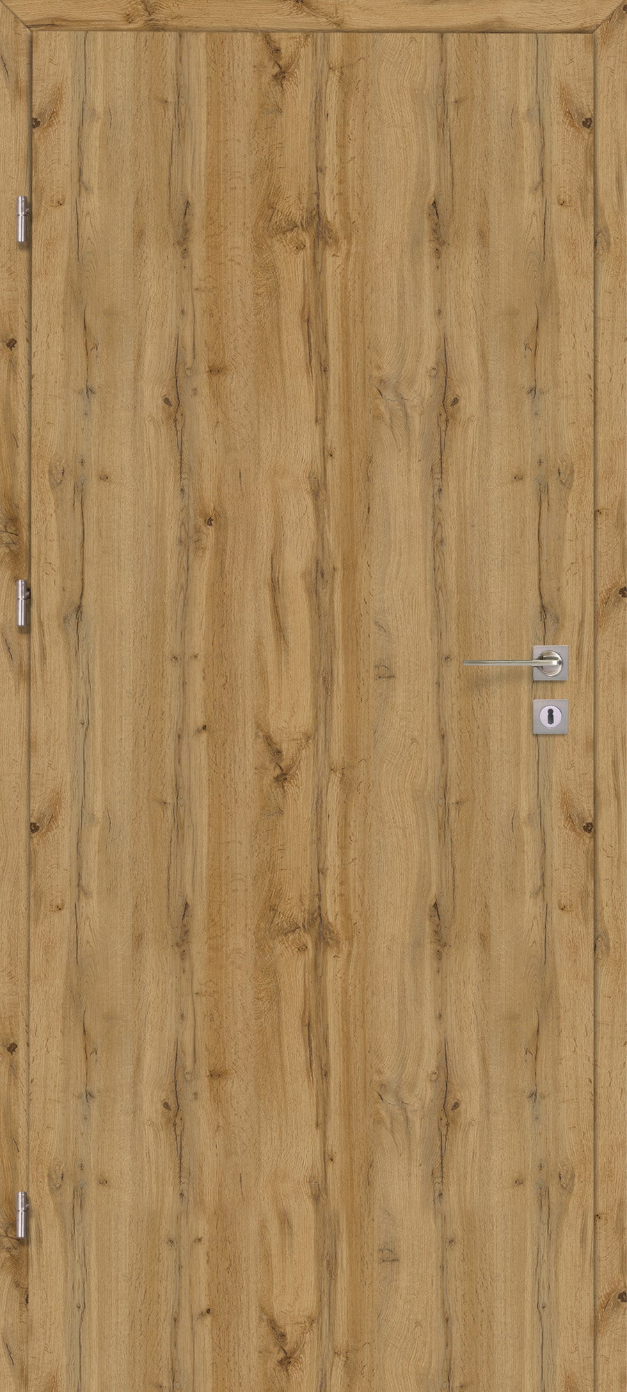 Skrzydło pokojowe pełne gładkie 70 lewe dąb olejowany