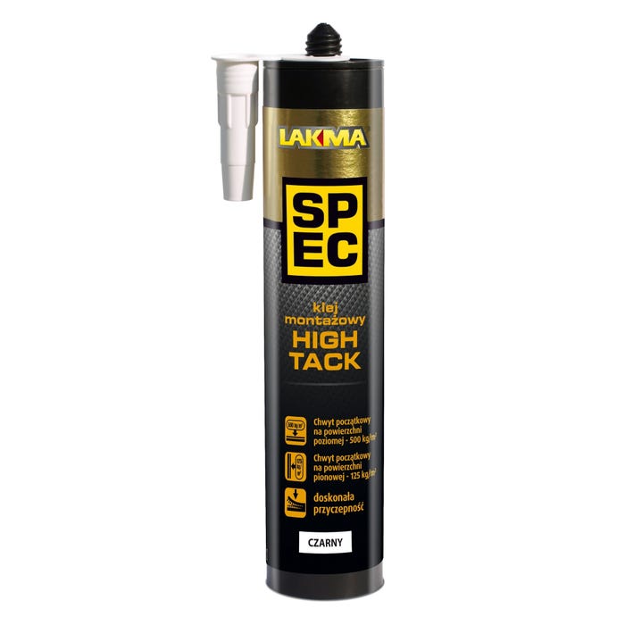 Klej montażowy Lakma High Tack czarny 280ml
