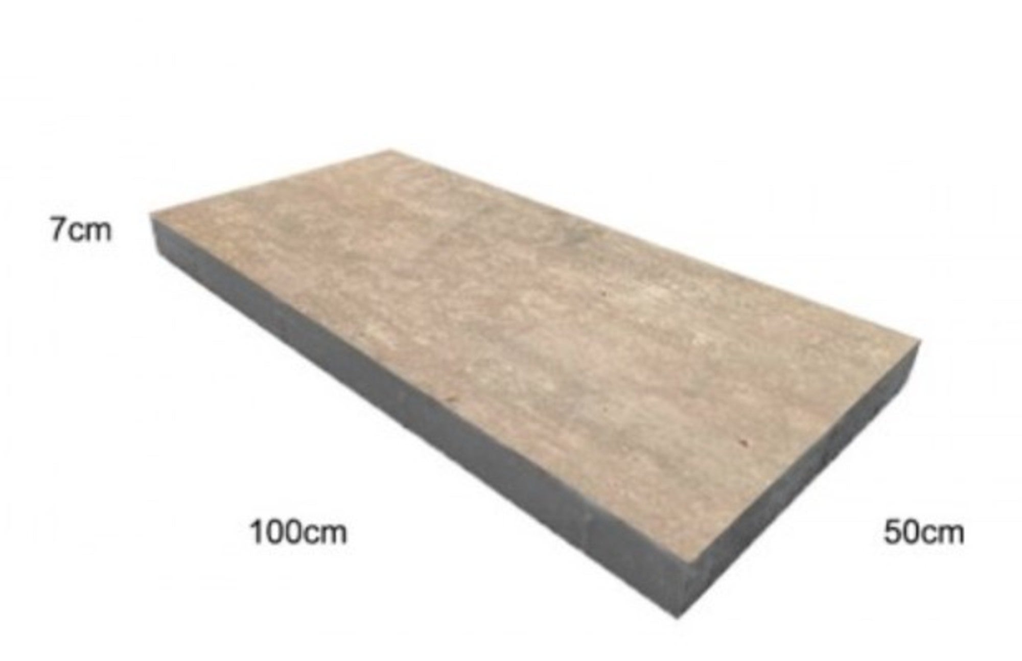 Płyta chodnikowa Mega sahara, wym 100x50x7 cm, Pater