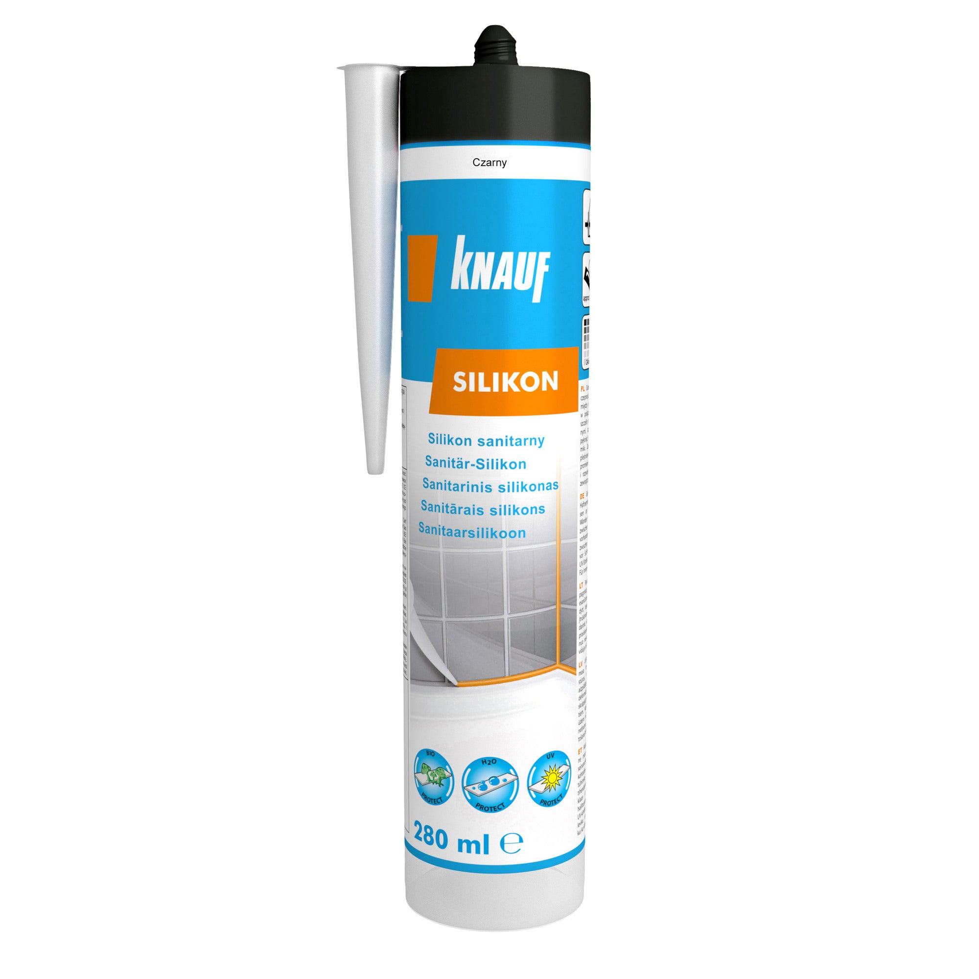 Silikon sanitarny Knauf czarny 280 ml