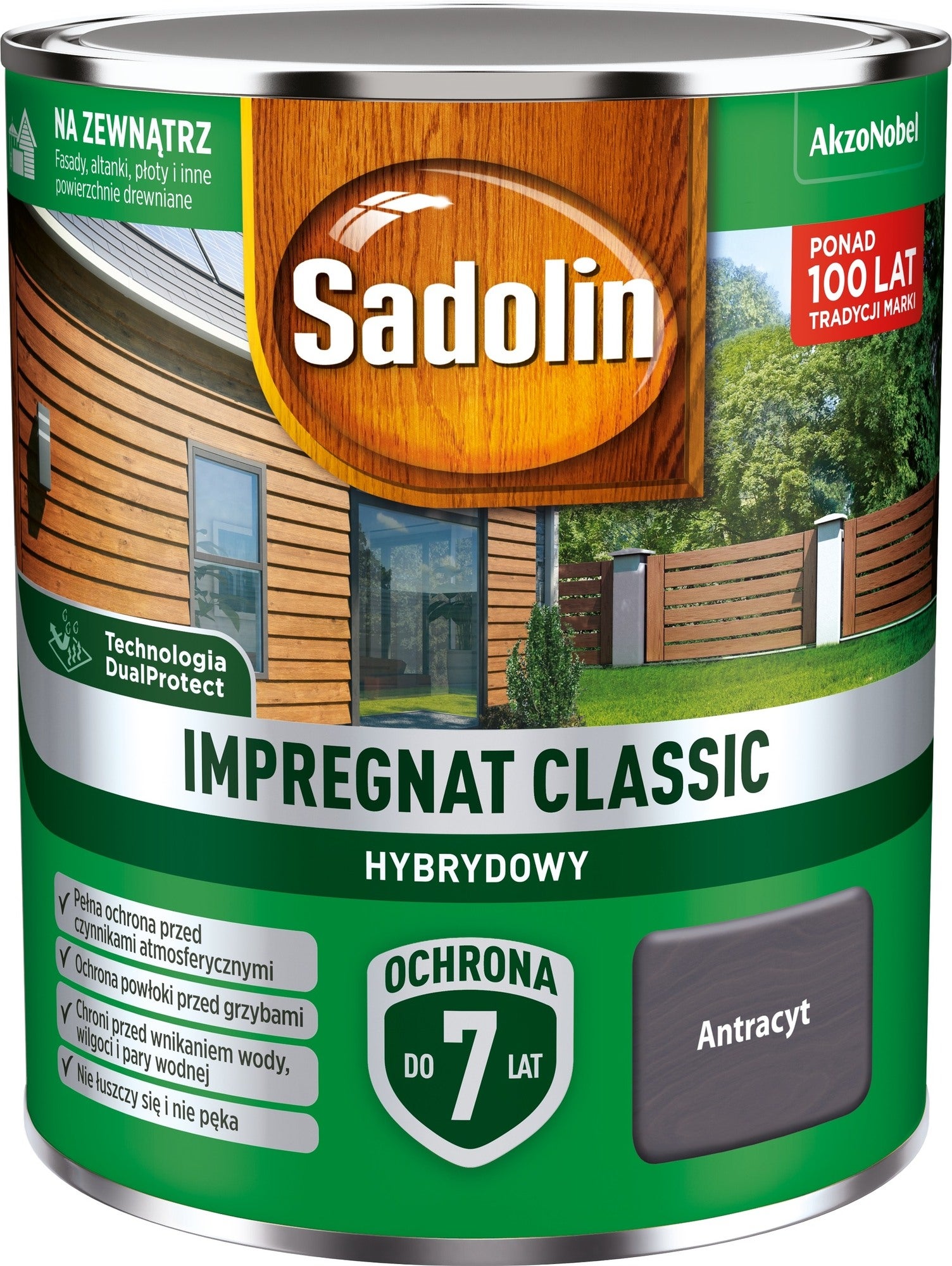 Impregnat hybrydowy Sadolin Classic antracyt 0,75l