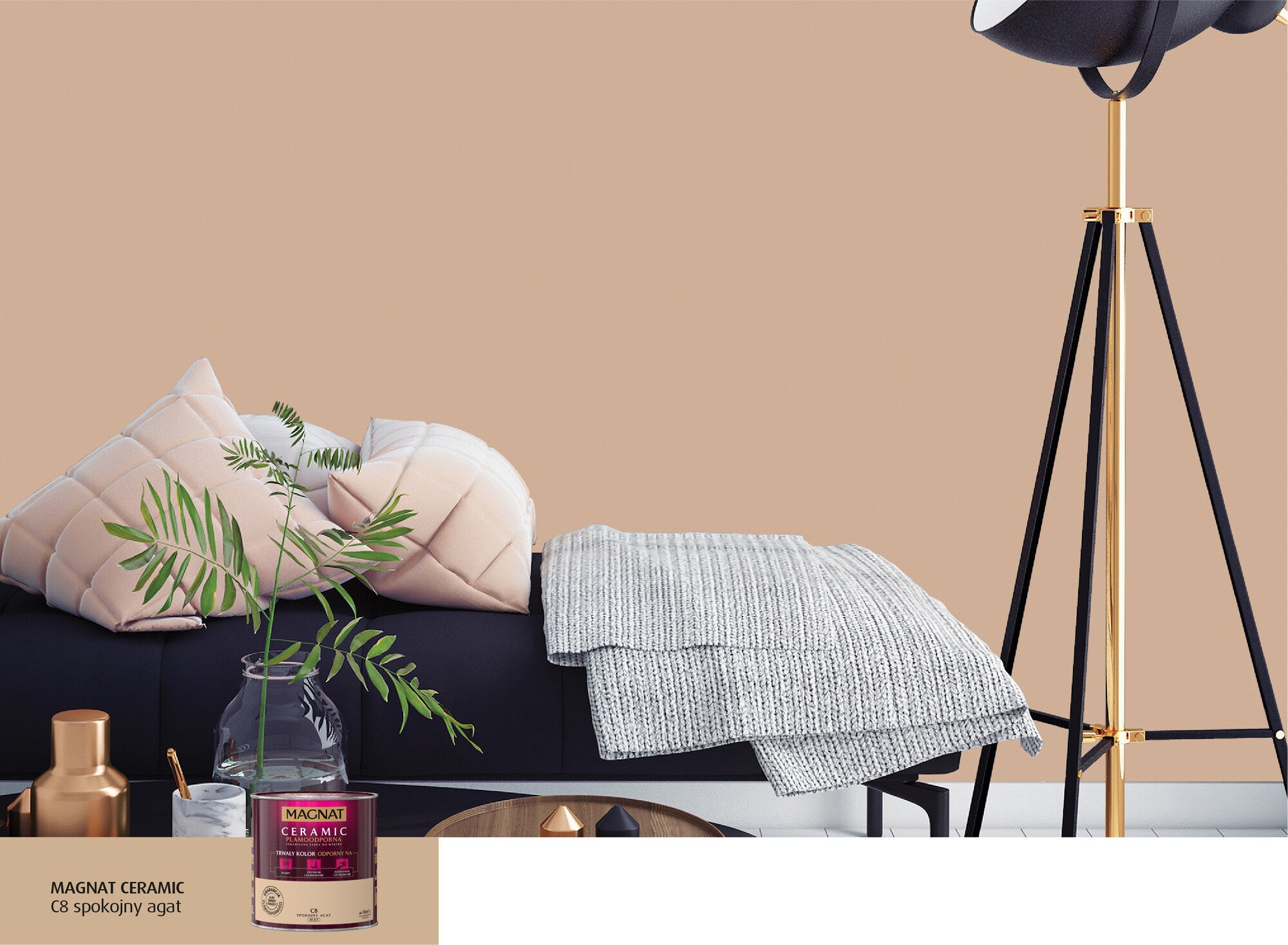 Farba Magnat Ceramic spokojny agat 2,5l 1