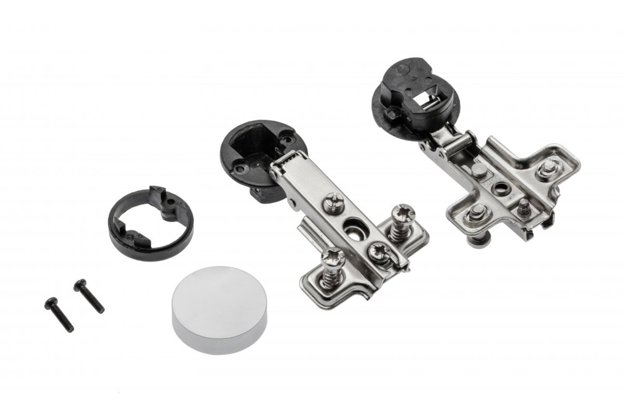 Zawias meblowy wpuszczany do szkła 25 mm