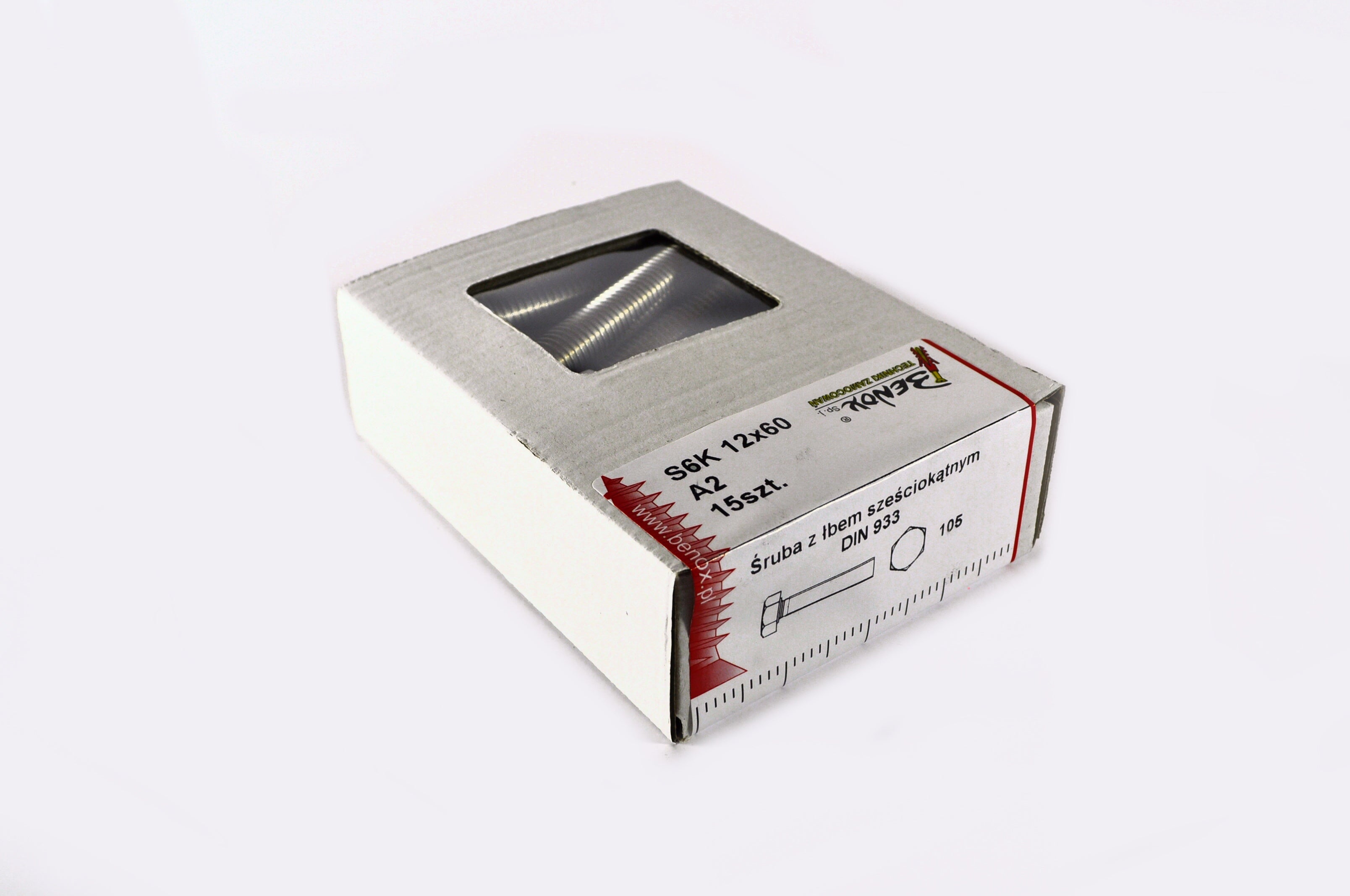 Śruba M12x60 mm DIN 936 (15 szt.) 1