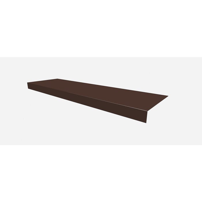 Pas nadrynnowy 130x60x10 mm, dł. 2 m, brązowy metal Scala Plastics