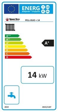 Kocioł pelletowy Pell Duo 14 kW, lewy, 5 klasa 1
