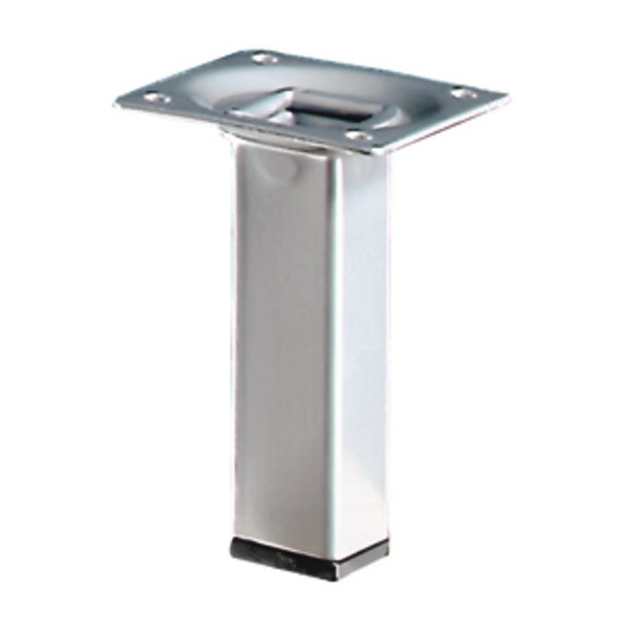 Noga meblowa 25x25 100 mm wykończenie aluminium