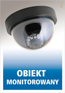 Znak informacyjny OBIEKT MONITOROWANY