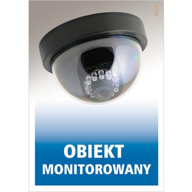 Znak informacyjny OBIEKT MONITOROWANY