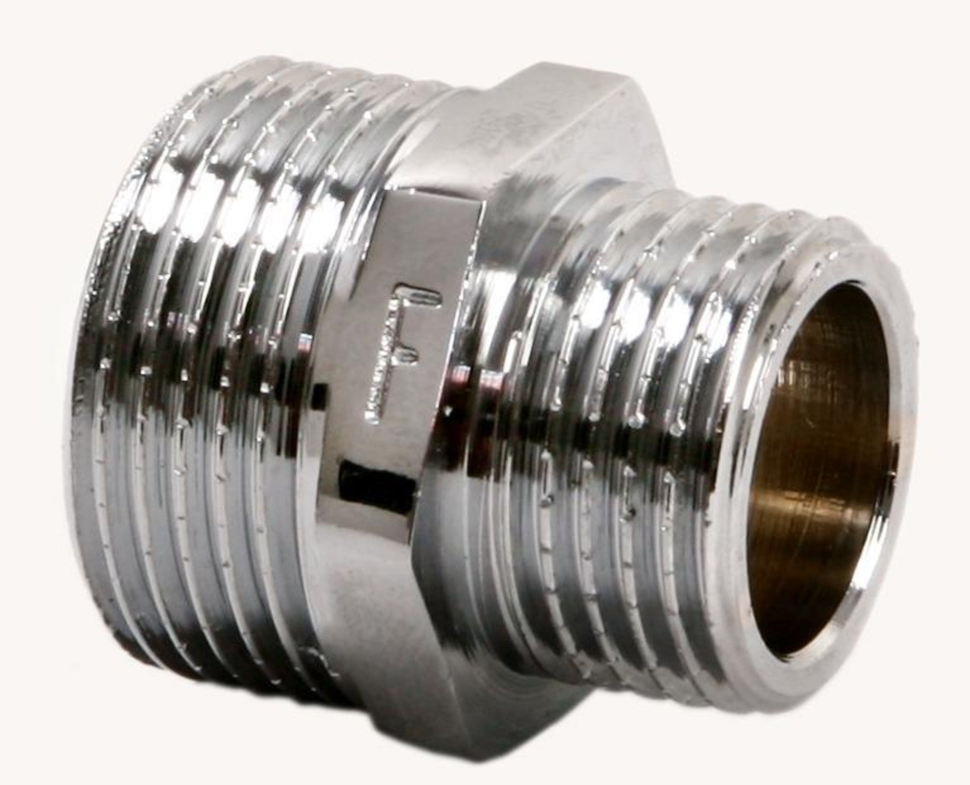 Nypel redukcyjny mosiężny 3/4x1/2" chrom