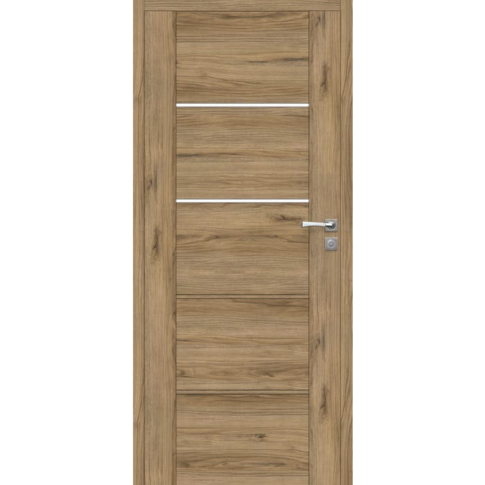 Skrzydło łazienkowe Mobi 30  bezprzylgowe 70 cm, lewe, orzech włoski