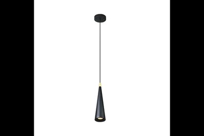 Oprawa sufitowa EVI 1x GU10, czarny, średnica 8cm, materiał metal