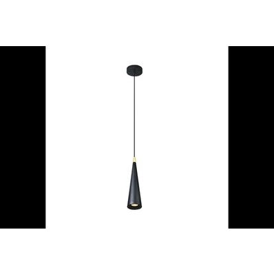 Oprawa sufitowa EVI 1x GU10, czarny, średnica 8cm, materiał metal