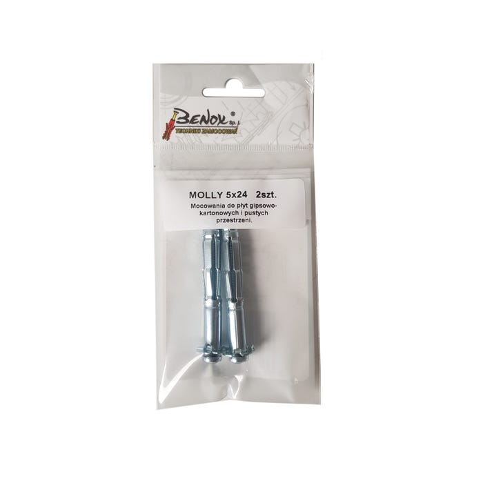 Kołek typu Molly do pustych przestrzeni 10x65 mm (2 szt.)