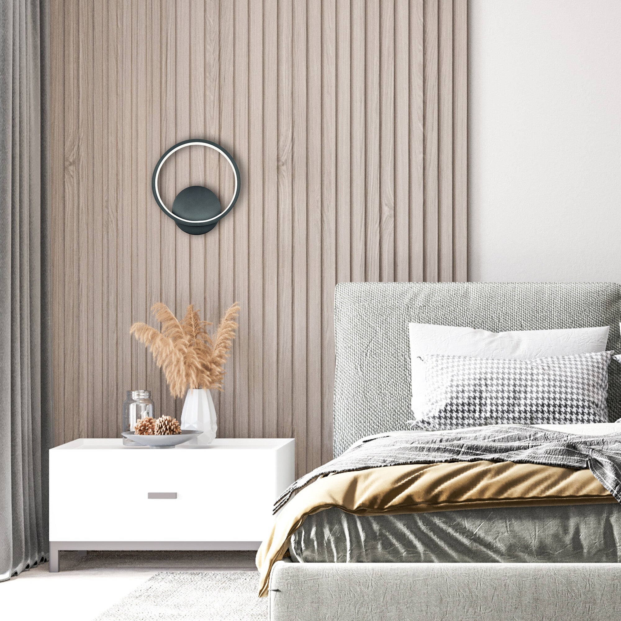 Kinkiet ścienno-sufitowy Roman 18W 700lm czarny 6