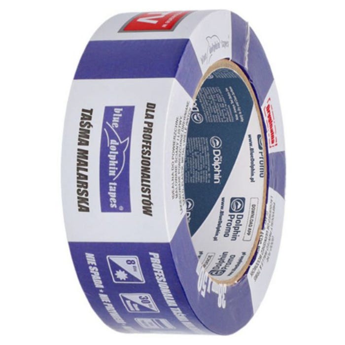 Taśma papierowa maskująca BlueDophin 50m x 38mm